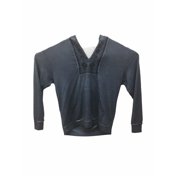 Knox Rose Tops - Women's Embroidered Hooded Sweatshirt Size S